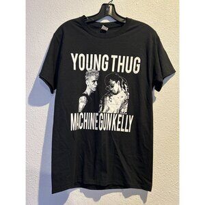 YOUNG THUG x MACHINE GUN KELLY Black 2019 TOUR (Small) T-SHIRT Hip-Hop
